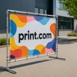 Efficiënt en creatief promoten met Print.com: alles over spandoekframes en internationale samenwerking